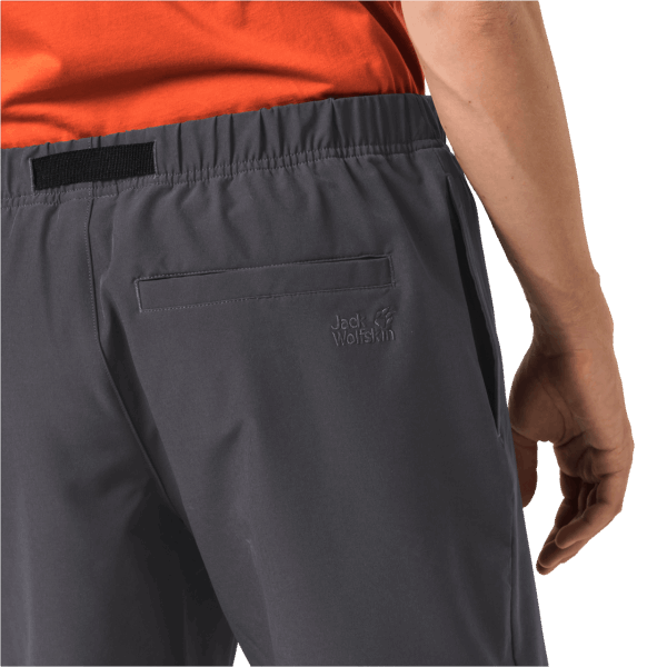 Heren Zomer Lifestyle Shorts Asfalt Originele Jack Wolfskin
