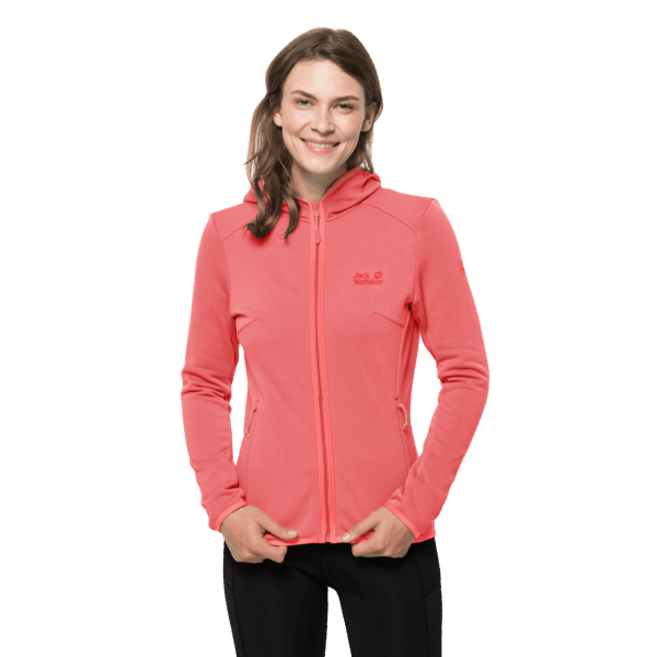 Dames Turbulence Fleece Desert Rose Jack Wolfskin Merk