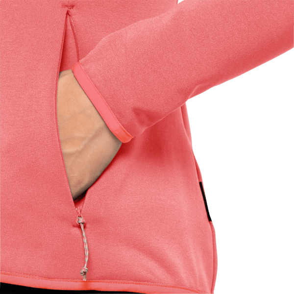 Dames Turbulence Fleece Desert Rose Jack Wolfskin Merk