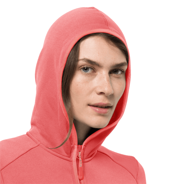 Dames Turbulence Fleece Desert Rose Jack Wolfskin Merk