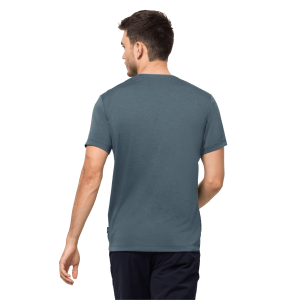 Jack Wolfskin Storm Grijze Crosstrail Graphic T-collecties Voor Heren