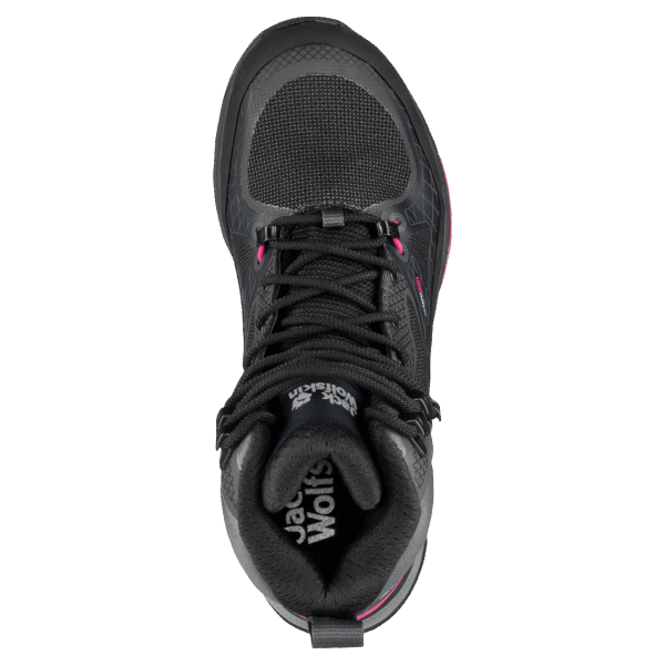 Dames Force Trekker Texapore Mid Zwart-roze Collectie Jack Wolfskin