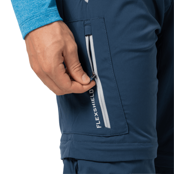 Origins Jack Wolfskin Overland Zip Away Donderblauw Voor Heren