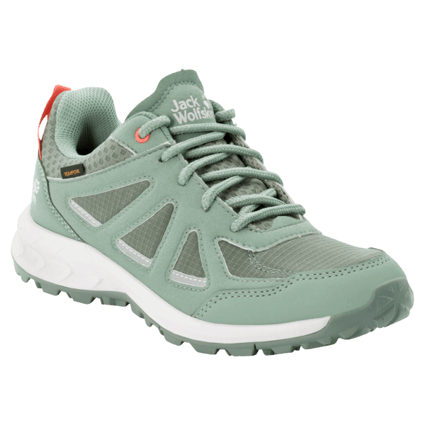 Herkomst Lichtgroen-wit Jack Wolfskin Dames Woodland 2 Texapore Laag