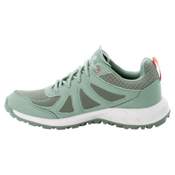 Herkomst Lichtgroen-wit Jack Wolfskin Dames Woodland 2 Texapore Laag