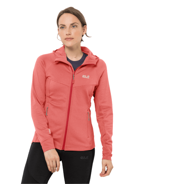 Hydro Grid Fleece Voor Dames Desert Rose Origin Jack Wolfskin