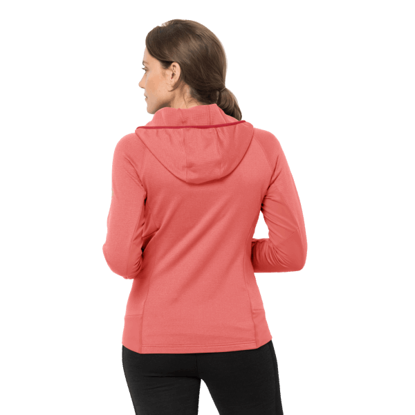 Hydro Grid Fleece Voor Dames Desert Rose Origin Jack Wolfskin