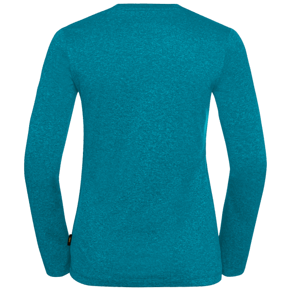 Sky Thermal Ls T Dark Cyaan Jack Wolfskin-collectie Voor Dames
