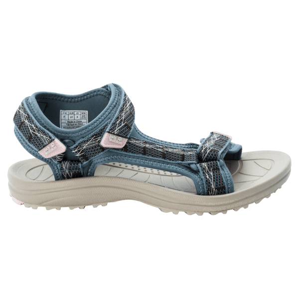 Jack Wolfskin Blauwgrijs-roze Merk Wave Breaker W