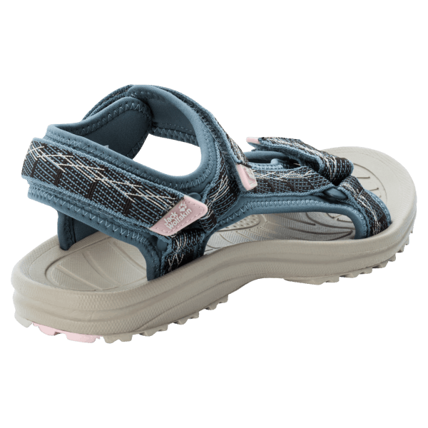 Jack Wolfskin Blauwgrijs-roze Merk Wave Breaker W