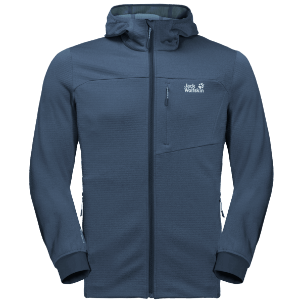 Heren Hydro Grid Fleece Collectie Donderblauw Jack Wolfskin