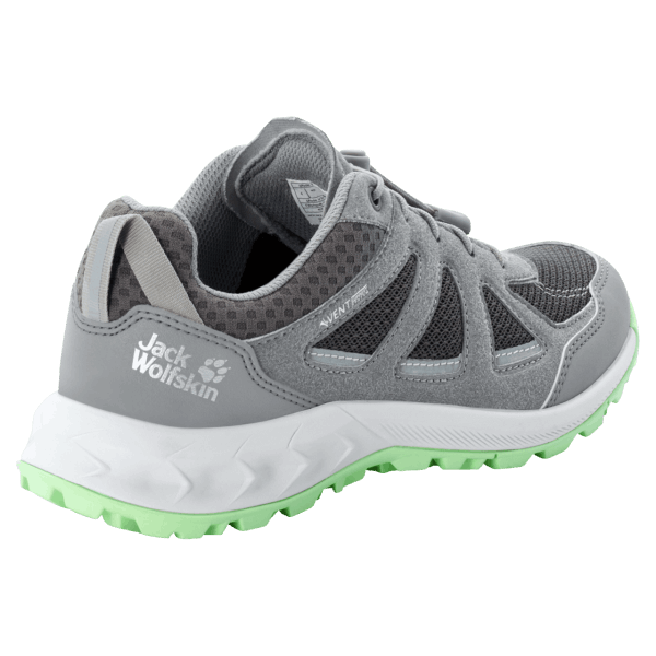 Beste Donkergrijs-lichtgroene Dameswoodwood 2 Vent Low Jack Wolfskin