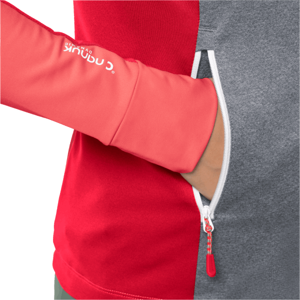 Desert Rose Milford Sky Fleece Jack Wolfskin Voor Dames Nieuw