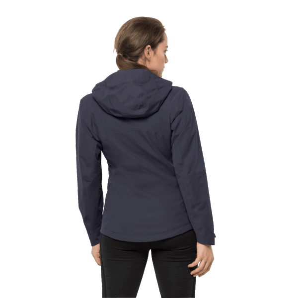 Grafietkleurige Dames Eagle Peak Jas Jack Wolfskin