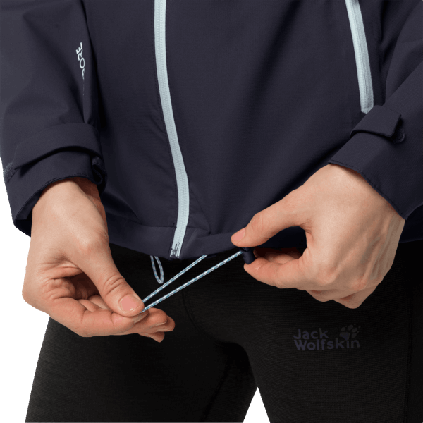 Grafietkleurige Dames Eagle Peak Jas Jack Wolfskin