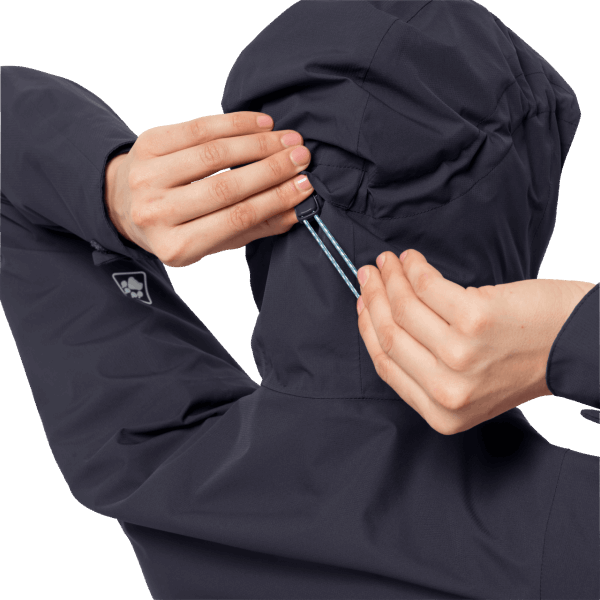 Grafietkleurige Dames Eagle Peak Jas Jack Wolfskin