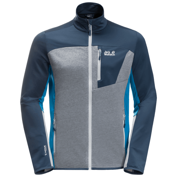 Milford Sky Fleece New Jack Wolfskin Thunder Blue Voor Heren
