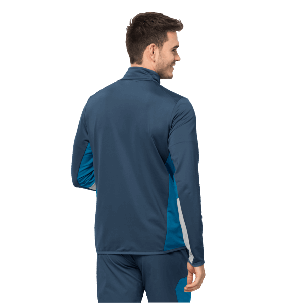 Milford Sky Fleece New Jack Wolfskin Thunder Blue Voor Heren