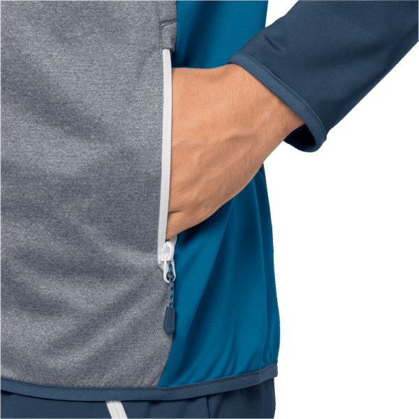 Milford Sky Fleece New Jack Wolfskin Thunder Blue Voor Heren