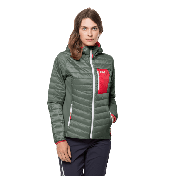 Beste Jack Wolfskin Routeburn Damesjack Hedge Green
