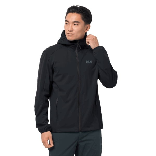 Jack Wolfskin Fashion Zwarte Heren Go Hike Softshell