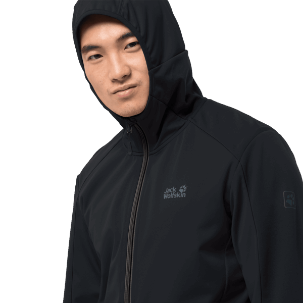 Jack Wolfskin Fashion Zwarte Heren Go Hike Softshell