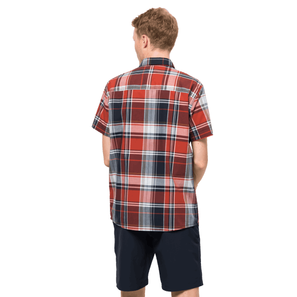 Jack Wolfskin Fashion Mexican Pepper Checks Little Lake-shirt Voor Heren