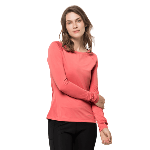 Desert Rose Hot Tasman L/s Jack Wolfskin Voor Dames