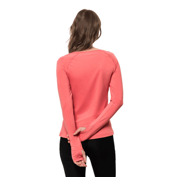 Desert Rose Hot Tasman L/s Jack Wolfskin Voor Dames