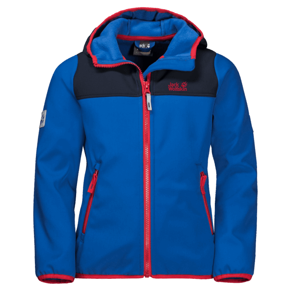 Kustblauw Vierwindsjack Voor Kinderen Jack Wolfskin-merken