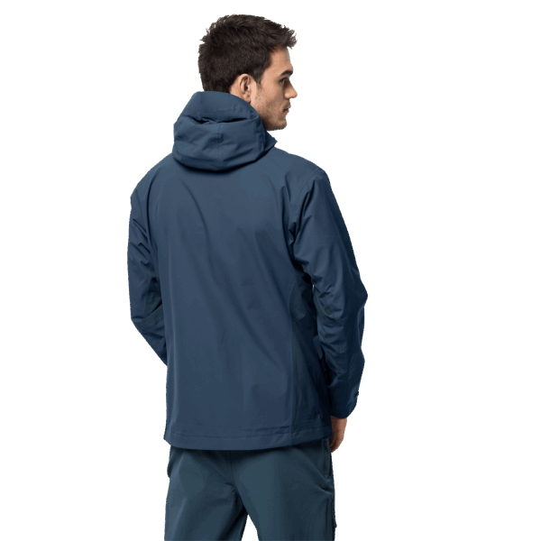 Heren Eagle Peak Jas Jack Wolfskin Fashion Donderblauw