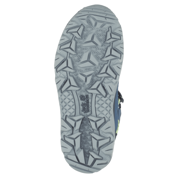 Donkerblauw-limoen Fashion Kid's Vojo Texapore Mid Jack Wolfskin