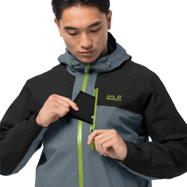 Storm Grijze Fashion Jack Wolfskin Heren Go Hike Jas