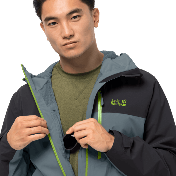 Storm Grijze Fashion Jack Wolfskin Heren Go Hike Jas
