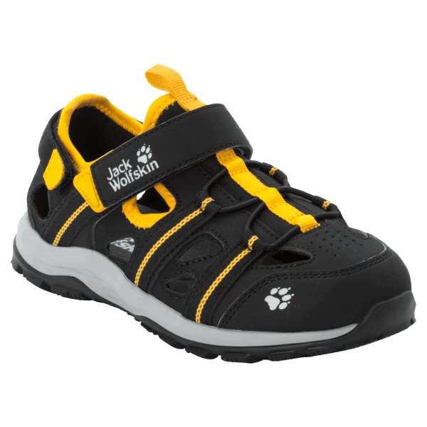 Zwart-potig Geel Xt Jack Wolfskin Zonneklimmer Voor Kinderen