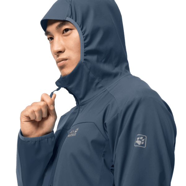 Beste Jack Wolfskin Thunder Blue Heren Softshell Eagle Peak Ii