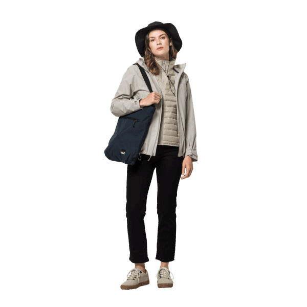Stoffig Grijs Dames Jwp Vest Jack Wolfskin