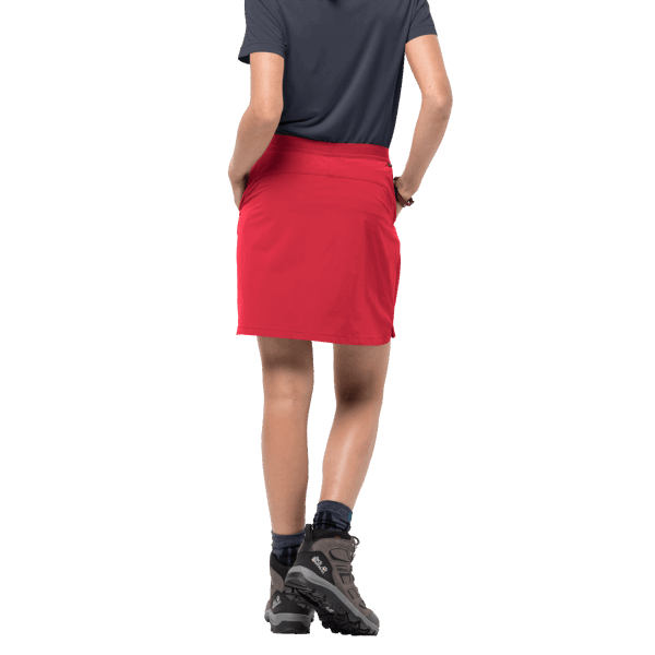 Jack Wolfskin Hilltop Trail Skort Voor Dames Tulp Roodgloeiend