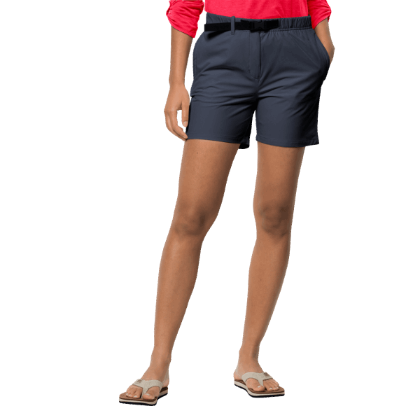 Origins Jack Wolfskin Nachtblauwe Lifestyle Zomershort Voor Dames