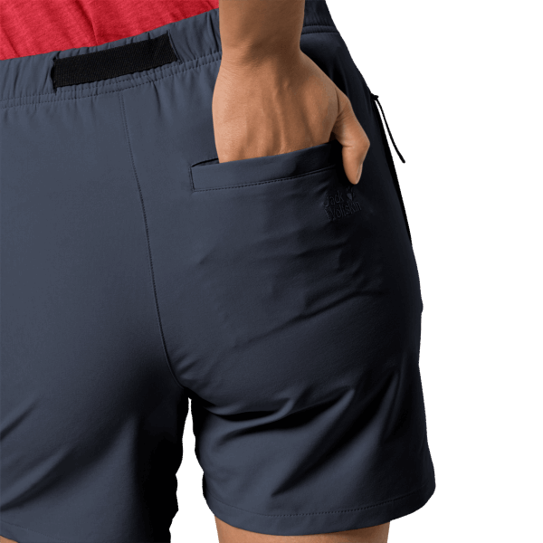 Origins Jack Wolfskin Nachtblauwe Lifestyle Zomershort Voor Dames