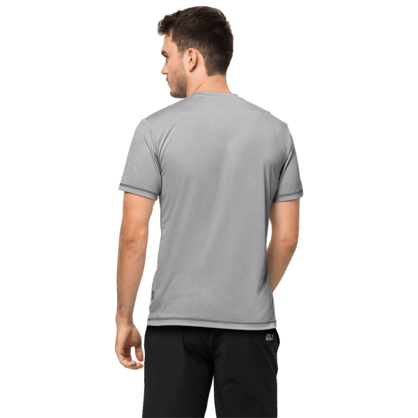 Fashion Heren Crosstrail T Jack Wolfskin Zilvergrijs