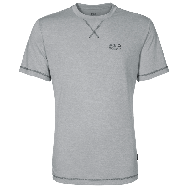 Fashion Heren Crosstrail T Jack Wolfskin Zilvergrijs