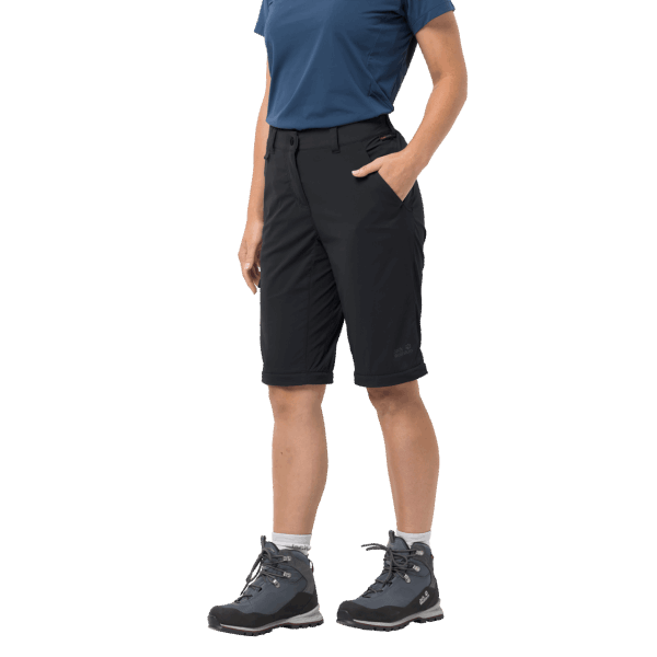 Jack Wolfskin Origin Black Dames Active Light Zip Off