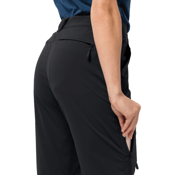 Jack Wolfskin Origin Black Dames Active Light Zip Off