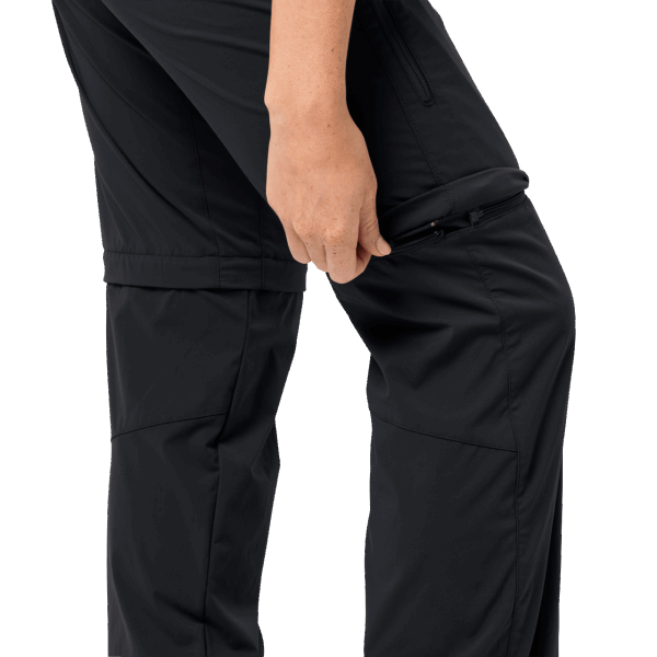 Jack Wolfskin Origin Black Dames Active Light Zip Off
