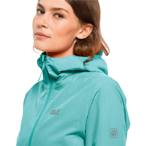 Nieuwe Peppermint Pack & Go Shell Jack Wolfskin Voor Dames