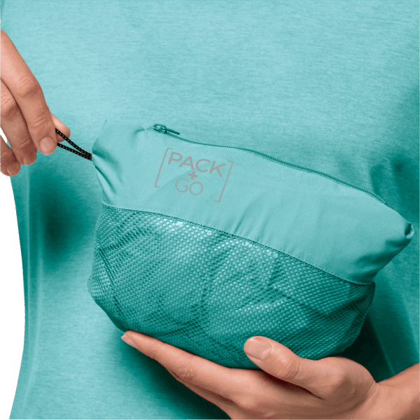 Nieuwe Peppermint Pack & Go Shell Jack Wolfskin Voor Dames