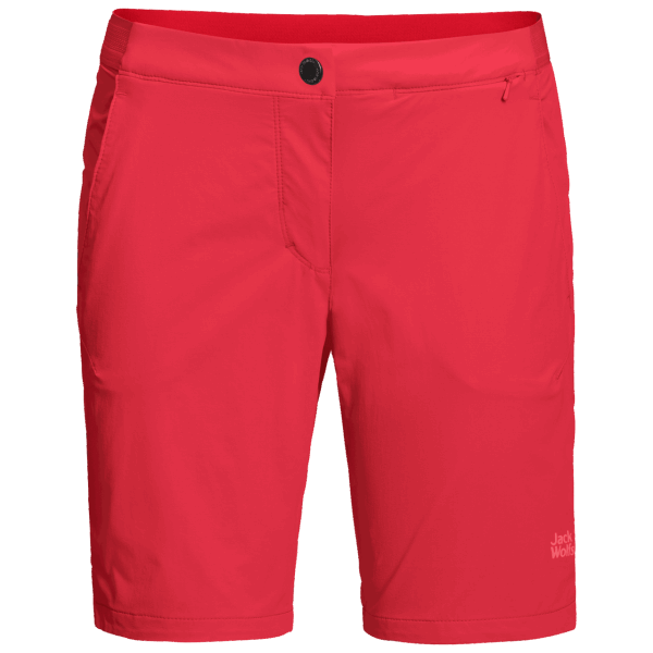 Hilltop Trailshort Voor Dames Origine Tulp Rood Jack Wolfskin