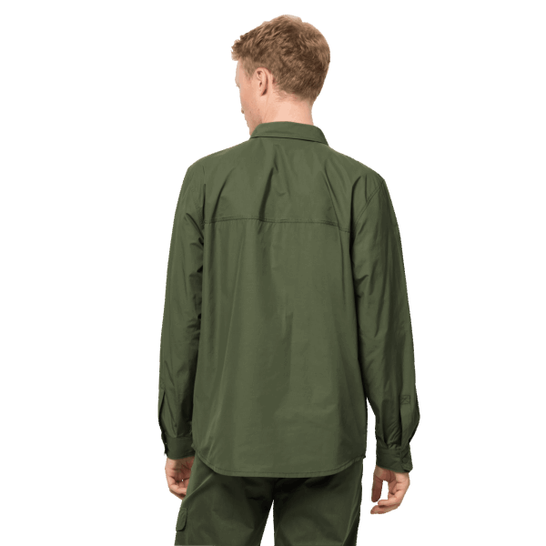 Jack Wolfskin Oprolbaar Herenoverhemd Aan Het Meer, Hot Greenwood