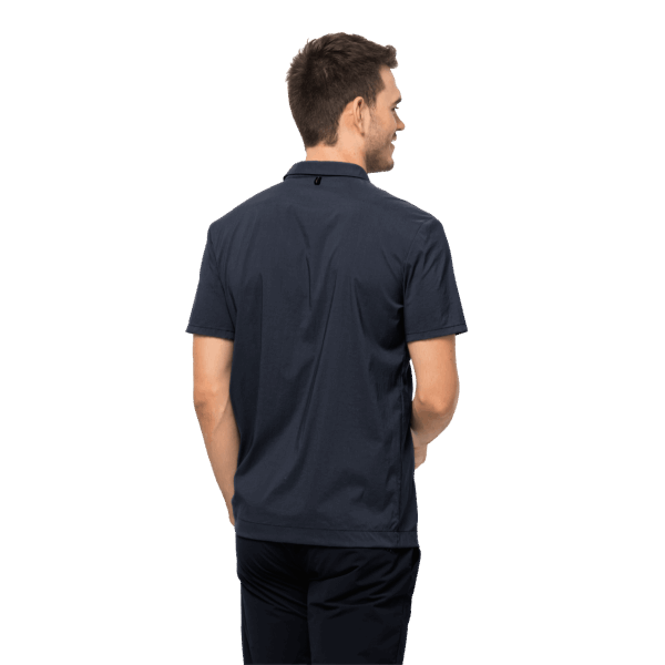Heren Pack & Go Shirt Nachtblauw Merk Jack Wolfskin